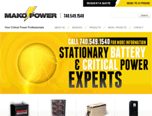 Tablet Screenshot of makopower.com